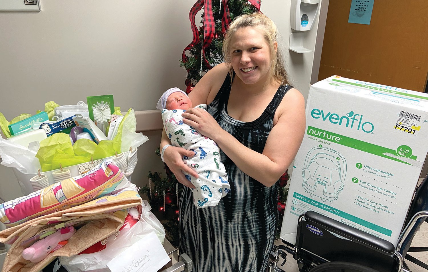 Elizabeth Grace Watkins was the first baby born at Texas County Memorial Hospital in 2021.